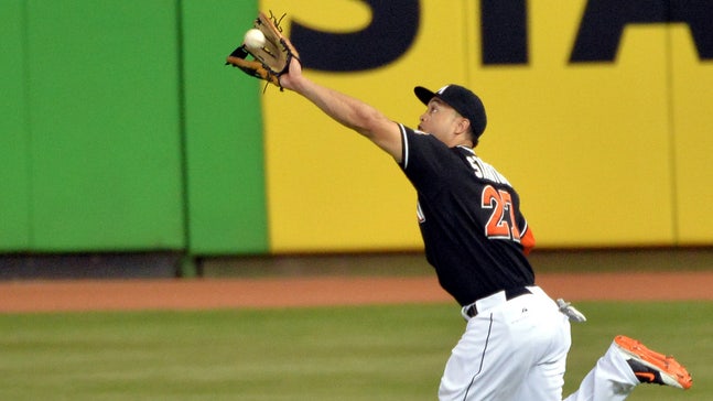 VIDEO: Giancarlo Stanton saves a run with diving catch
